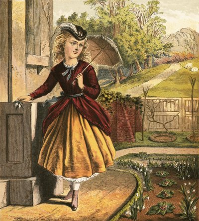 Menina com guarda-sol de English School