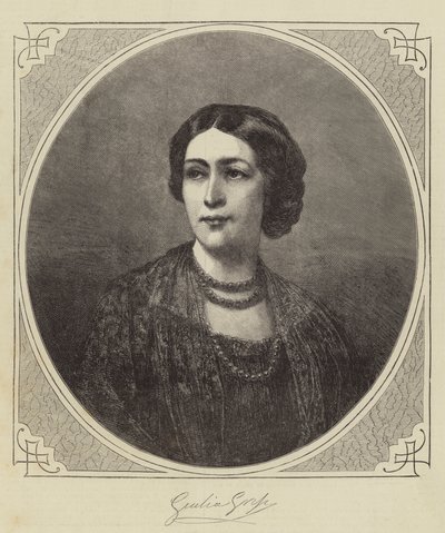 Giulia Grisi (gravura) de English School