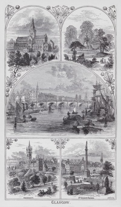 Glasgow (gravura) de English School