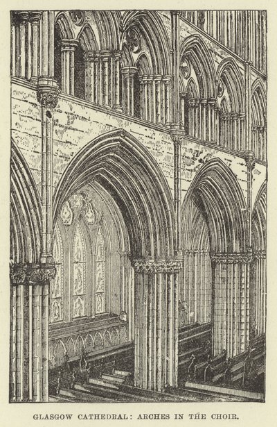 Catedral de Glasgow, arcos no coro de English School