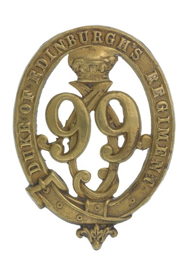 Crachá Glengarry, c.1875-81 (latão) de English School