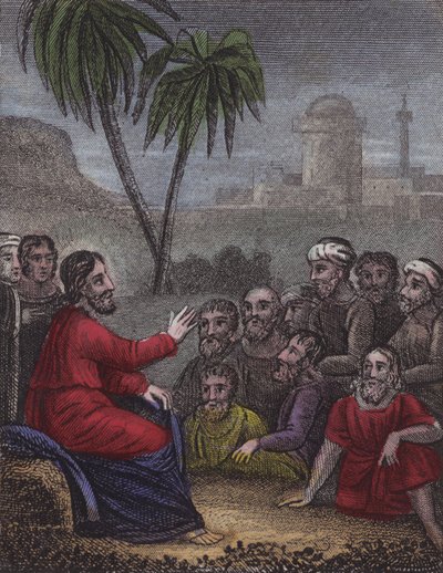 Vai, prega o meu Evangelho, diz o Senhor... (gravura colorida) de English School