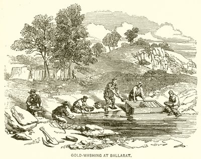 Lavagem de ouro no Ballarat de English School