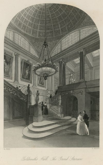 Goldsmiths Hall, a grande escadaria de English School