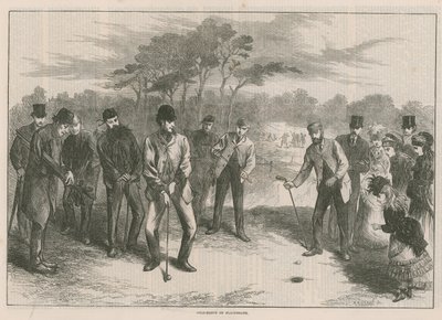 Jogo de golfe em Blackheath de English School