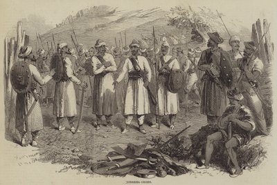 Goorkha Chiefs (gravura) de English School