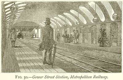 Estação Gower Street, Metropolitan Railway de English School