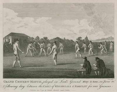 Grande partida de críquete jogado em Lords Ground, Marylebone, Londres de English School