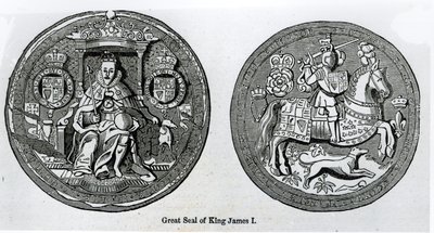 Grande Selo de James I (1566-1625) de English School