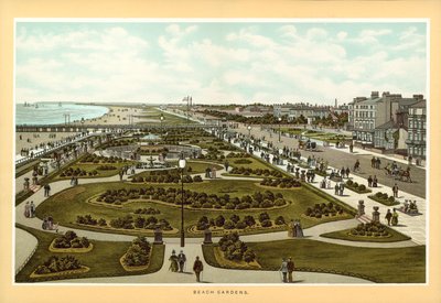 Great Yarmouth: Beach Gardens (litografia a cores) de English School