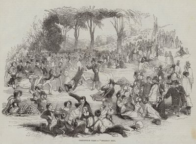 Greenwich Park, Holiday Hill (gravura) de English School