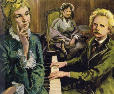 Greig celebrou seu noivado com Nina Hagerup compondo I Love Thee de English School