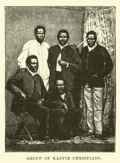 Grupo de cristãos kaffir de English School