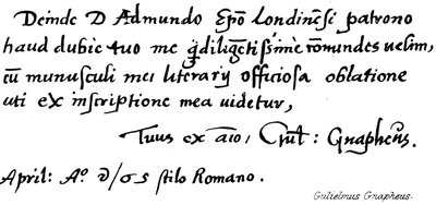 William Grapheus de English School