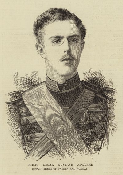 HRH Oscar Gustave Adolphe (gravura) de English School