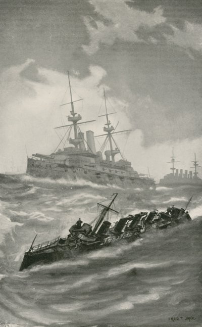 HMS Mars, Terrible e Dragon Cruising no Canal da Mancha de English School