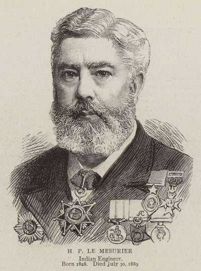 H P Le Mesurier (gravura) de English School