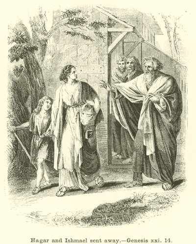 Agar e Ismael foram embora, Gênesis, xxi, 14 de English School