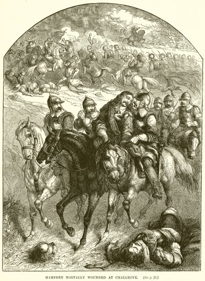 Hampden Mortally ferido em Chalgrove de English School