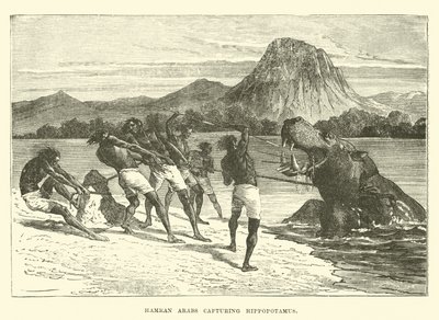 Hamran Arabs capturando hipopótamo de English School