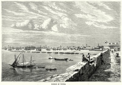 Porto de Tripoli (gravura) de English School