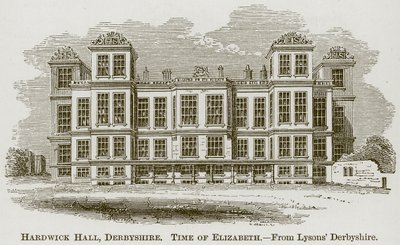 Hardwick Hall, Derbyshire, ilustração da história abrangente da Inglaterra de English School