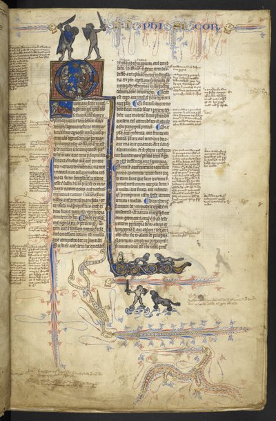Harley MS 3487, f.4r Aristóteles Physica, de 