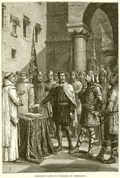 Juramento de Haroldo a William da Normandia de English School