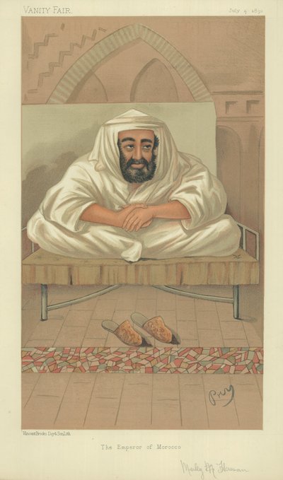 Hassan I, o imperador de Marrocos de English School