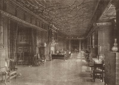 Casa de Hatfield, a galeria longa de English School