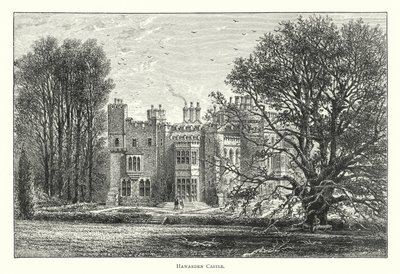Castelo Hawarden (gravura) de English School