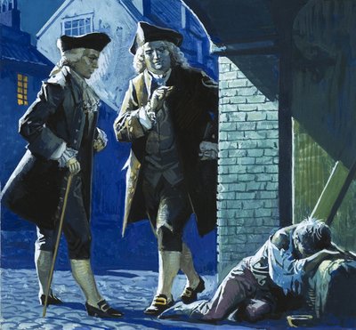 Ele pintou um quadro com palavras: James Boswell de English School