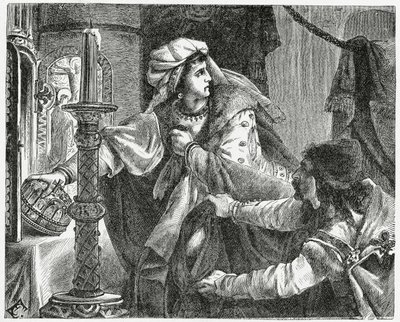 Helene Kottanerin rouba a coroa de Santo Estêvão em 1440, 1882 de English School