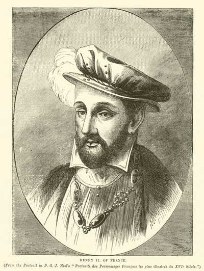 Henrique II da França (gravura) de English School
