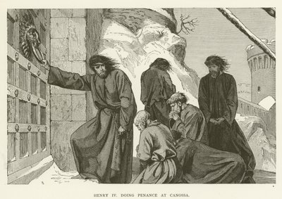 Henrique IV fazendo Penitência em Canossa de English School