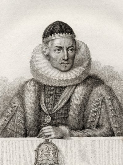 Henry Montagu, ilustração de "Um catálogo de autores reais e nobres, Volume II", publicado em 1806 de English School