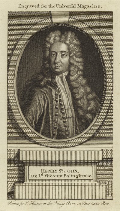 Henry St John, o Lorde Visconde Bolingbroke de English School