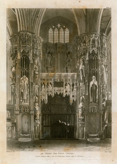 Henry the Fifth Chapel, Abadia de Westminster de English School