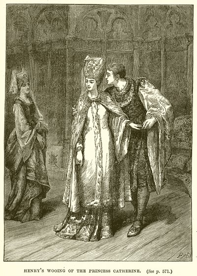 Henrys Cortejando a Princesa Catarina de English School