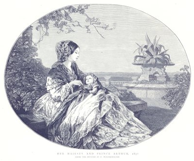 Sua Majestade e Príncipe Arthur, 1850 de English School