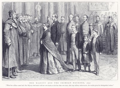Sua Majestade e a Criméia Ferida, 1856 de English School