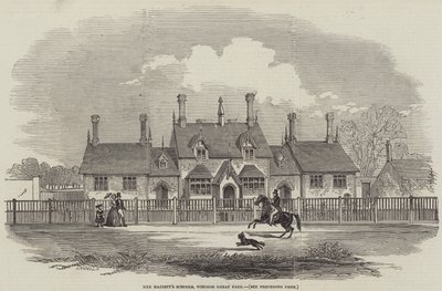 As Escolas de Sua Majestade, Windsor Great Park (gravura) de English School