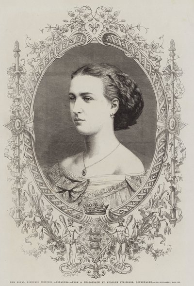 Sua Alteza Real Princesa Alexandra (gravura) de English School