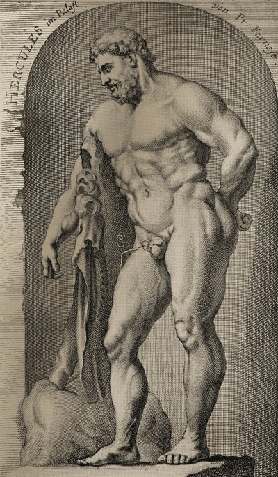 Hércules buscando as maçãs douradas das hespérides de English School