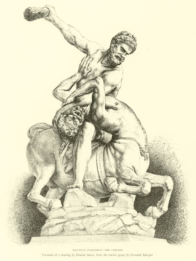 Hércules superando o centauro de English School