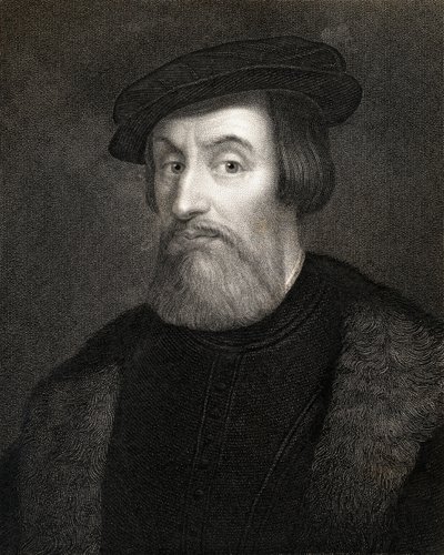 Hernan Cortes, Marques del valle de Oaxaca (1485-1547) de &39;Galeria de Retratos&39;, publicado em 1833 de English School