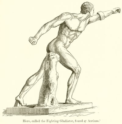 Herói, chamado o gladiador de combate, encontrado no Antium de English School
