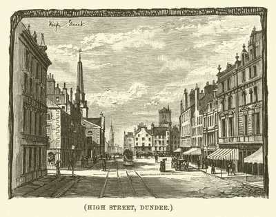 High Street, Dundee (gravura) de English School