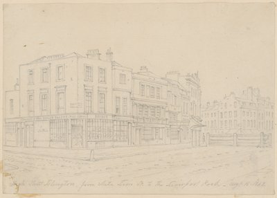 High Street Islington, da White Lion Street, à Liverpool Road, 16 de agosto de 1843 de English School