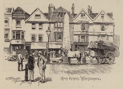 High Street, Whitechapel (gravura) de English School